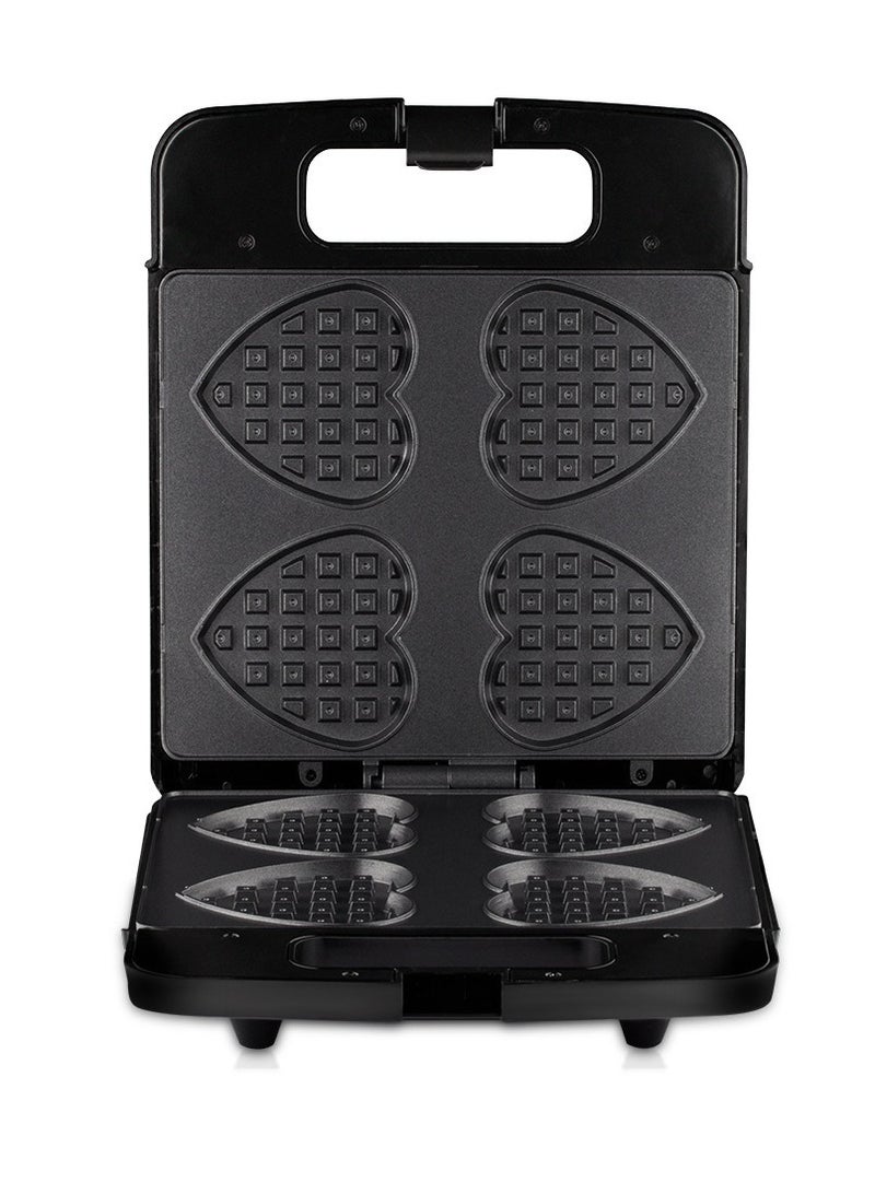 Hearts Waffle Maker Sandwich Maker Toast 4 Slices Waffle Breakfast Maker Cake Maker - Image 2